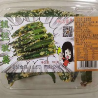 味达蕾牌拔丝秋葵108克透明盒装甜蔬菜脆琉璃制品